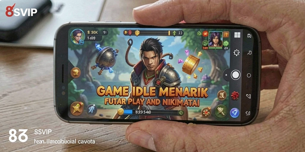 Tampilan gameplay <strong>8SVIP</strong> yang menyenangkan dan interaktif saat karakter otomatis beraksi.