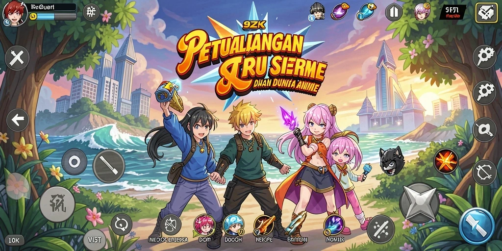 Tampilan gameplay 9ZK yang menawan dan seru.