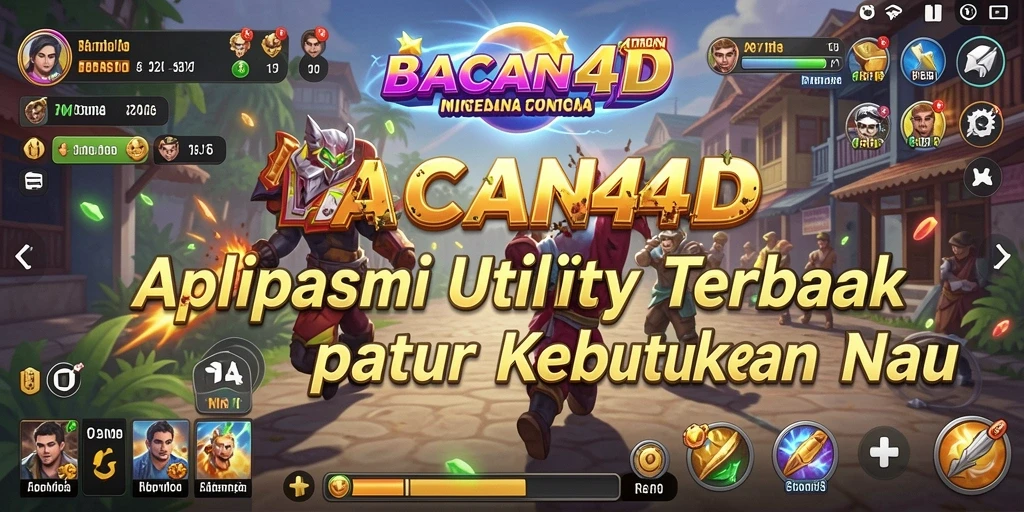 Tampilan utama BACAN4D yang menampilkan fitur-fitur utility.