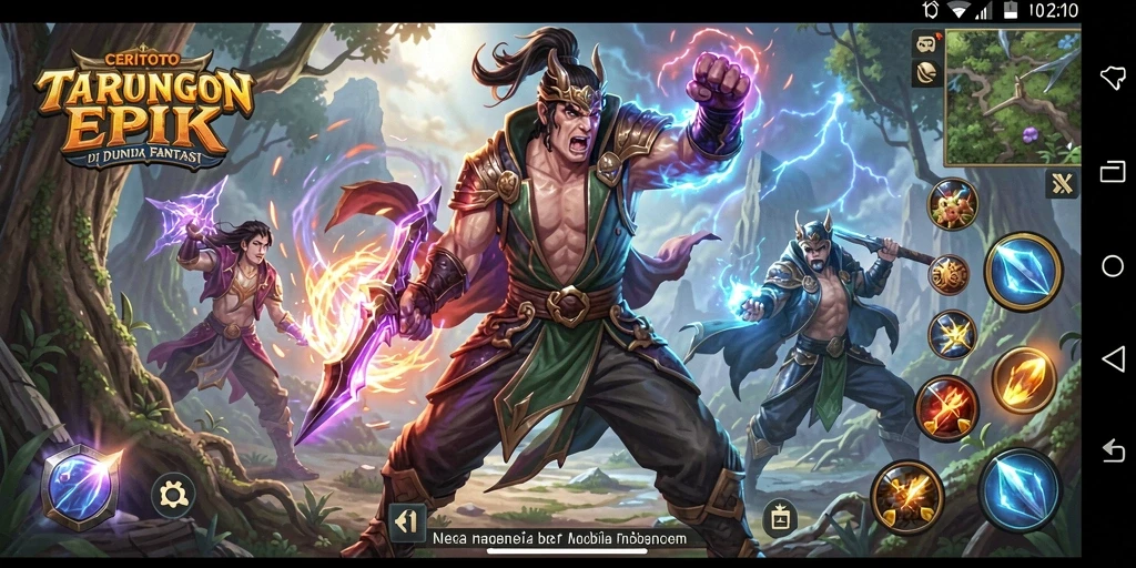 Tampilan gameplay CERITOTO yang menampilkan aksi pertarungan mendebarkan.