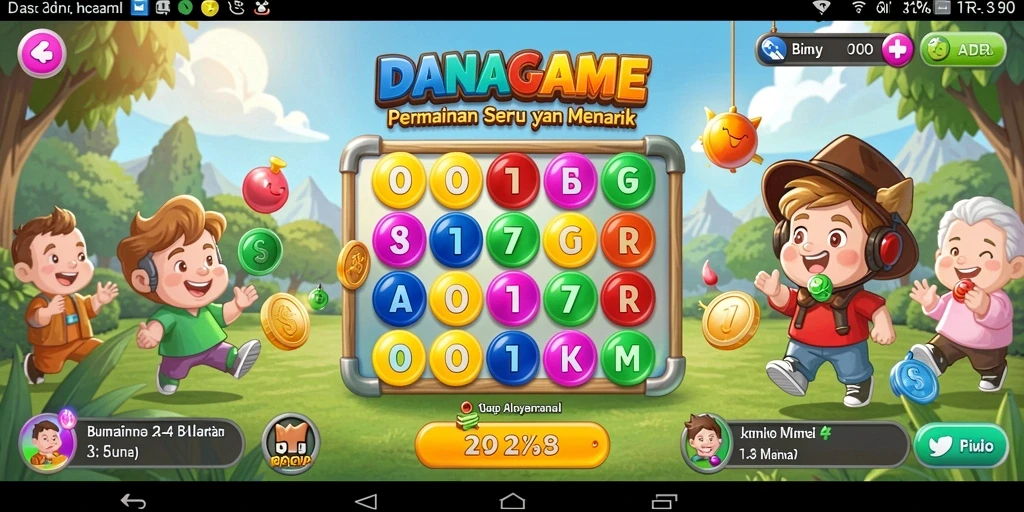 Screenshot gameplay seru DANAGAME dengan suasana Bingo yang menarik.