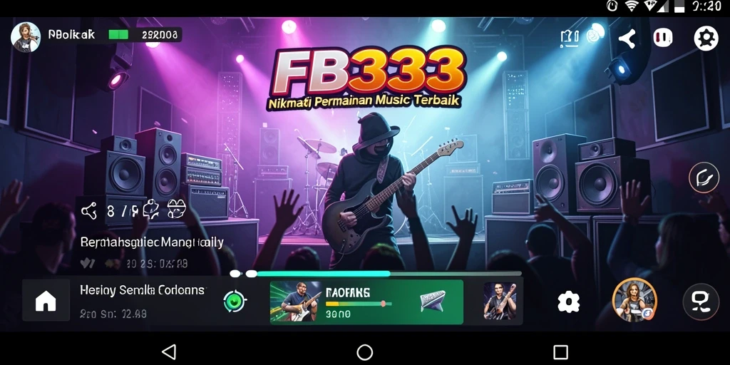 Tampilan screenshot FB333 menampilkan aksi seru dalam gameplay musik.