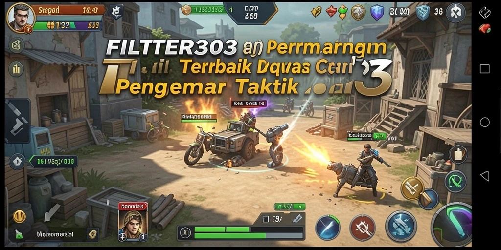 Tampilan gameplay FILTER303 yang menegangkan dan penuh strategi.