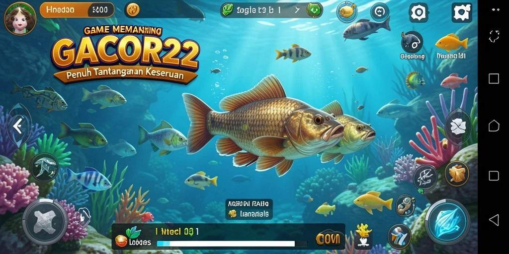 Tampilan grafis menakjubkan saat menangkap ikan di GACOR22.