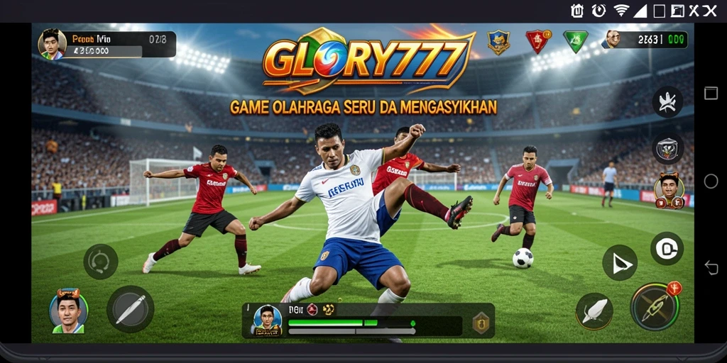 Tangkapan layar gameplay GLORY777 yang menunjukkan aksi olahraga seru.