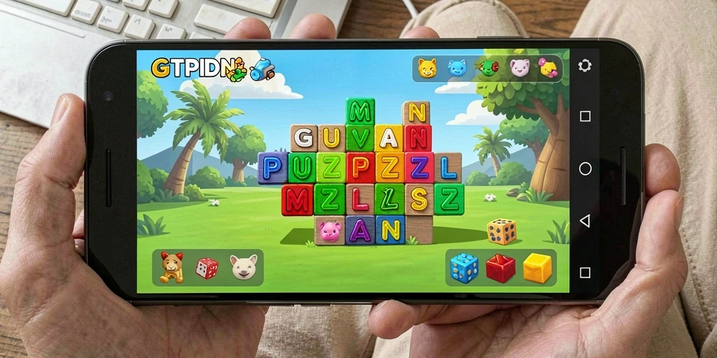 Tampilan gameplay seru GTPIDN dengan teka-teki yang menantang.