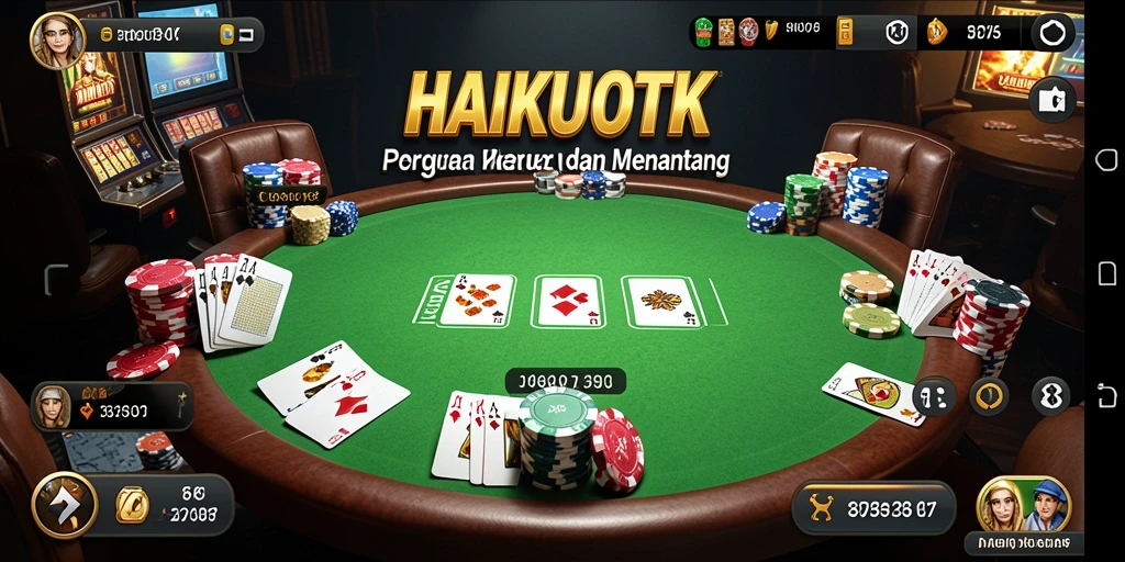 Tampilan gameplay Poker yang mendebarkan di HAIKUOTK.