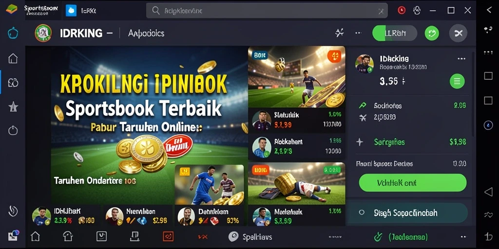 Tampilan menarik dari gameplay taruhan olahraga di IDRKING.