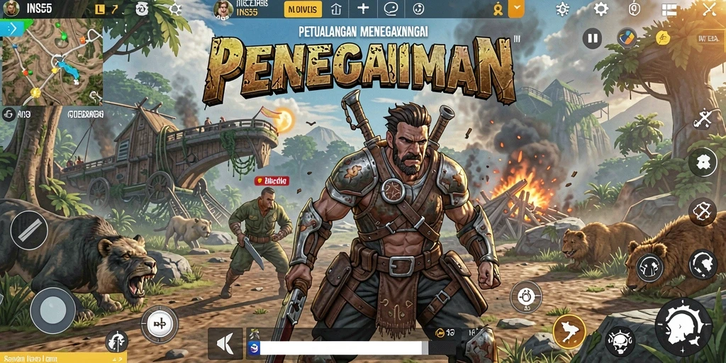 Screenshot INS55 menampilkan gameplay seru dan eksplorasi yang mendebarkan.
