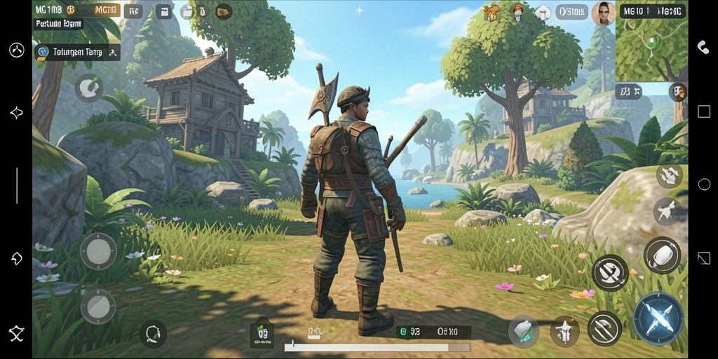 Screenshot gameplay MG108 menampilkan momen eksplorasi yang menakjubkan.