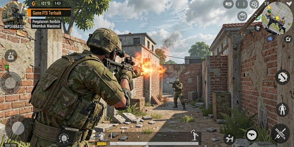 Gameplay mendebarkan MPO88ASIA yang menampilkan pertempuran intens.