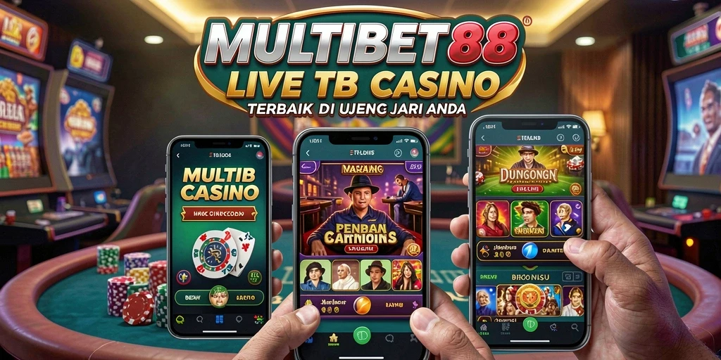 Screenshot gameplay Live Casino MULTIBET88 yang menampilkan dealer dan meja permainan.
