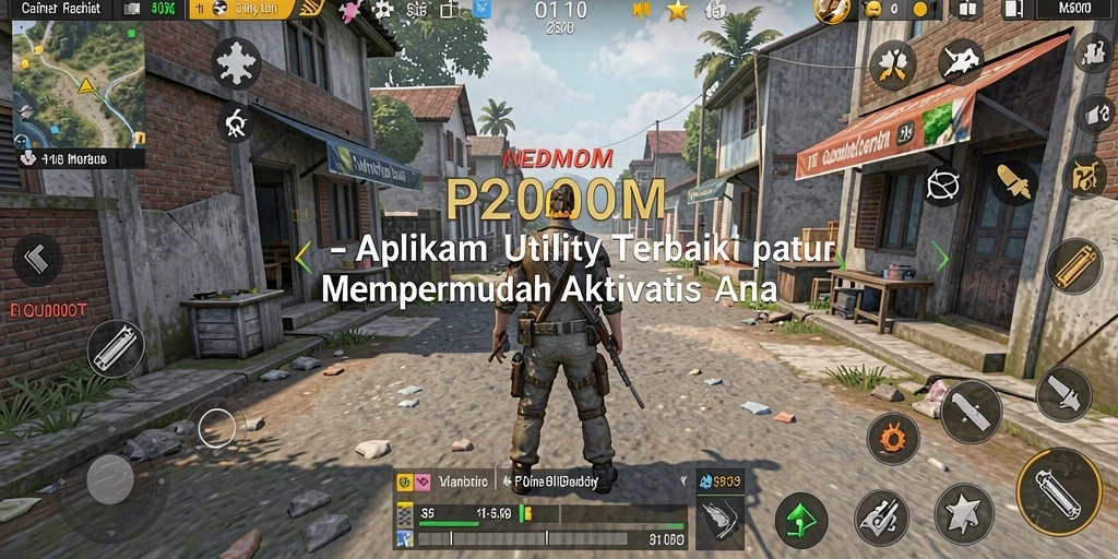 Tampilan antarmuka utama P200M yang memudahkan navigasi.