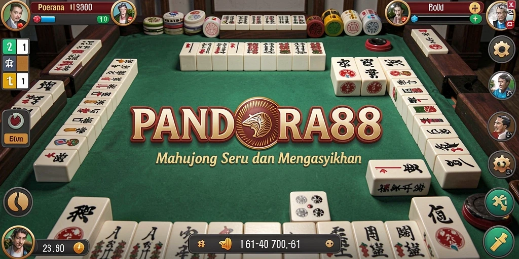 Tampilan gameplay menarik dari PANDORA88 menampilkan keseruan Mahjong.