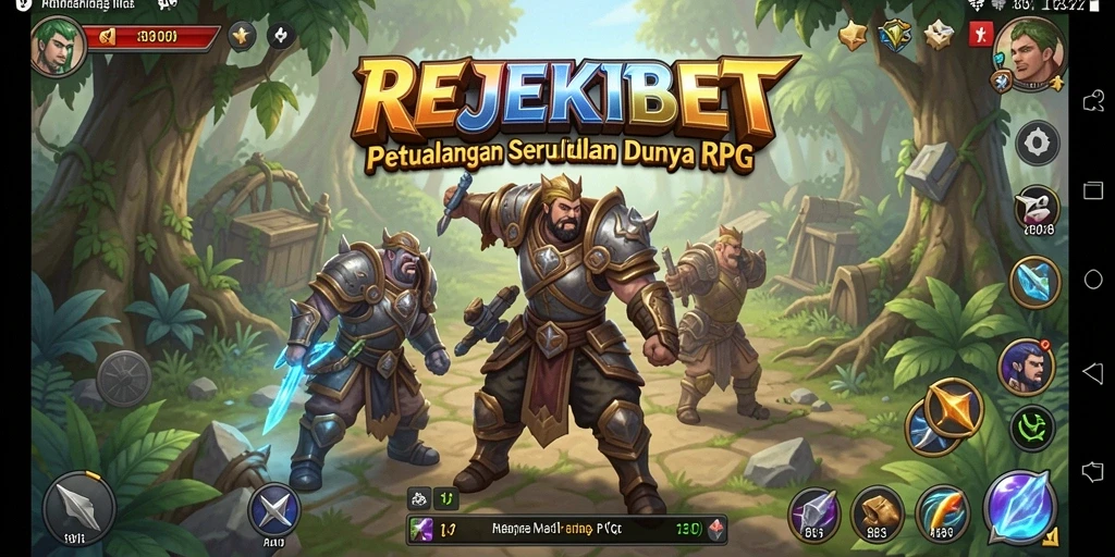 Tampilan gameplay seru dari REJEKIBET dalam dunia petualangan RPG.