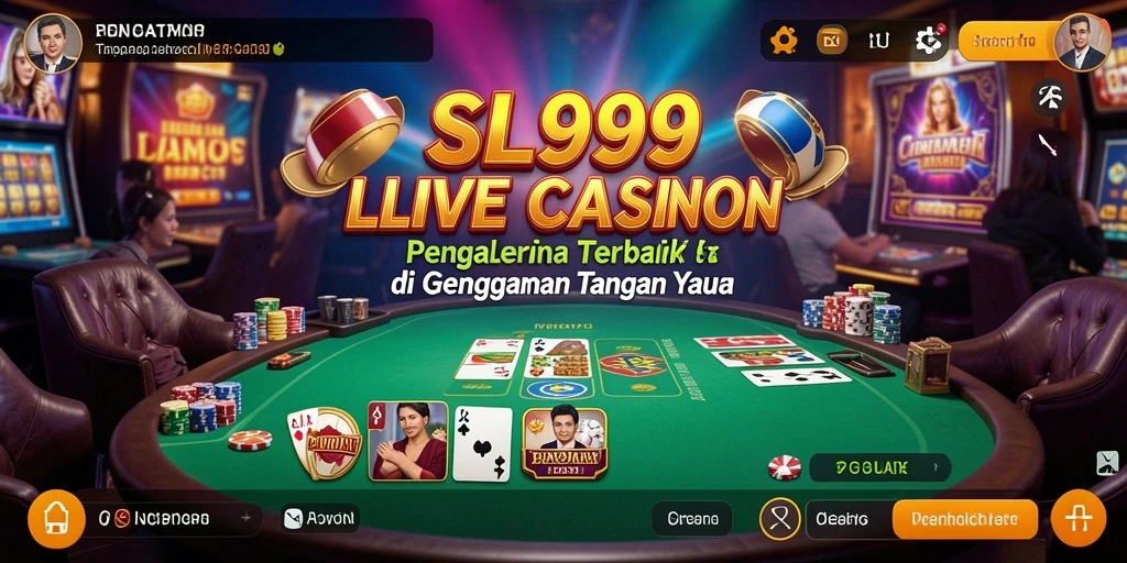 Tampilan permainan Live Casino yang memukau di SL999.