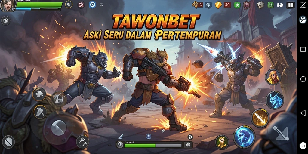 Tampilan gameplay menegangkan dalam TAWONBET.