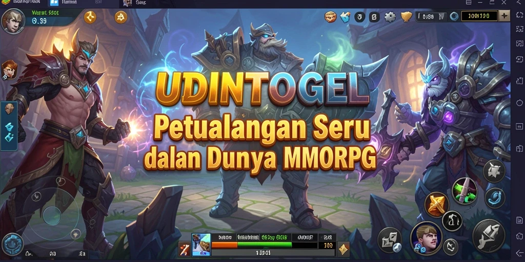 Tampilan menarik dari gameplay seru UDINTOGEL dalam petualangan MMORPG.
