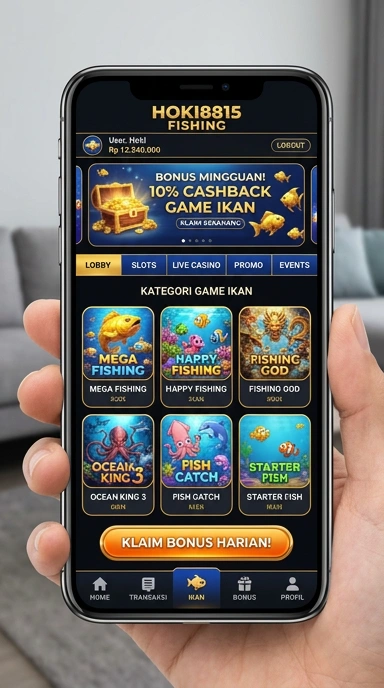 Tampilan aplikasi hoki8815 di perangkat Android.